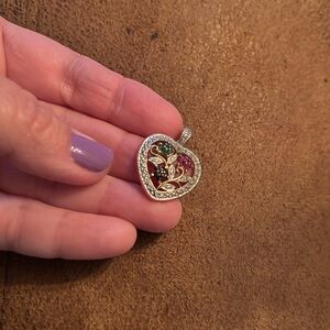 Heart-Shaped Multicolor Pendant